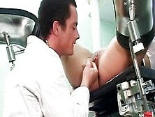 Amazingly Hot Blonde Pounded By The Family Doctor's Long Cock
