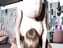 Breathtaking 3D Blonde With Big Tits Rides A Throbbing Futanari Dick