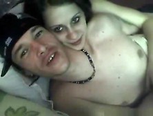 Girl Has Oral,  Cowgirl And Doggystyle Sex With Her White Rap Wannebe Bf.