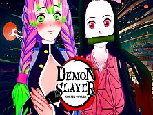 Demon Slayer Asian Cartoon Set Of (Daki,  Nezuko,  Mitsuri Kanjori)