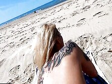 Naked-Beach Into Zandvoort Andy-Model Fucks Blonde
