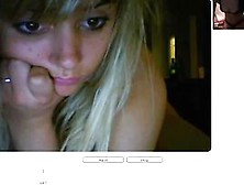 Chatroulette #35 Beautiful Blond Take Orgasm