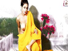 Luscious Yellow Saree - Solo Tease