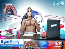 Sexy Ryan Keely - Buxom Newscaster Rides