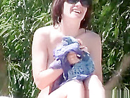 Big Tits Nudist Woman With Short Hair