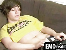 Straight Emo Teen Agrees To Take His Clothes Off And Jerks Off