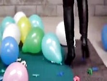 Thigh High Boots Pop Balloons In Public