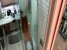 Filming My Teen Girlfriend Naked In The Shower