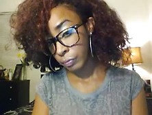 Playing With My Ebony Twat On The Webcam