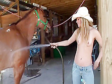 Topless At The Farm