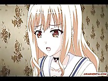Busty Anime Coed Gets Licked And Fingered Her Wet Pussy