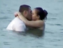 Voyeur Tapes A Horny Couple Having Sex In The Sea