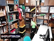 Shoplyfter - Blonde Beauty Takes Off Her Clothes For Strip Search Inside The Backroom And Avoids Fine