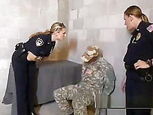 Bogus Soldier Is Persuaded Into Making His Cock Hard For Milf Cops