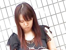 Tantalizing Oriental Chick Messing With Her Phone During Quick Sharking Scene