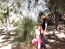 Blonde Milf And Her Lover Are Having Wild Sex In The Woods