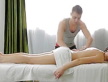 Instead Of Gentle Massage Horny Babe Receives Wild Sex