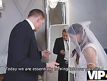 Vip4K.  Man Fucks Bride's Shaved Pussy While Guests Are Waiting For Them