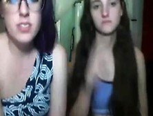 Two Girls Flashing On Cam