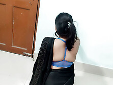 Hot Wife In Black Sari