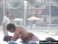 Interracial Couple Fucking By The Water