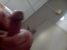 Jerking Off At Work In The Bathroom
