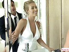 Marvelous Blondie Bride Nicole Aniston Penetrating