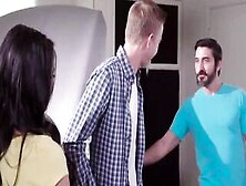 Fixer-Upper Daughter Stuffer Video With Gina Valentina,  Lily Jordan,  Danny D - Brazzers Official