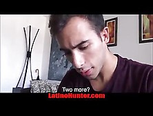 Straight Latino Creampie And Facial From Two Men