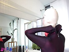 Spandex Doll Taking A Shower - Watch4Fetish