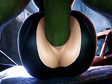 Hulk Fucking Natasha's Lovely Round Behind - 3D Anime Uncensored (Enormous Monster Dick Ass Sex,  Rough Ass-Sex) By Saveass