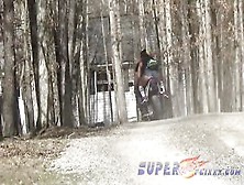 Ebony Whore Gives Don Whoe Head On His Bike