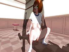 3D Cartoon Group Sex With A Adorable College Girl Into The Locker Room