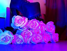 Crush White Roses With Uge Boots