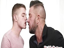 Daddy Bottom - Active Twink Fucks Tattooed Hunk Bottom After Getting Sucked