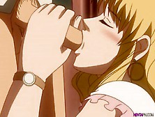 Cute Girls Blow Shy Teacher - Hentai Uncensored