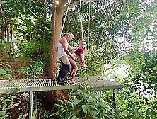 Cinnamon And Spice Outdoor Anal On A Swing By The River