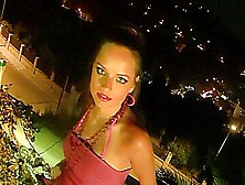 Kari Sweet - Euro Babe Strips Out Of Her Pink Dress