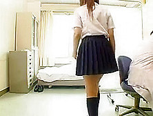 Stunning Oriental Schoolgirl Has A Horny Guy Touching Her H