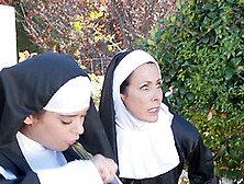 Wonderful Lesbian Pussy Eating With A Lusty Nun Katie Morgan