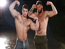 Next Door Buddies - Collin Simpson And Johnny Hill Pump Iron And Fuck Hard