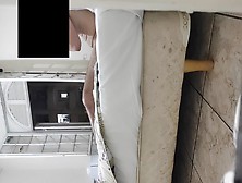 Exposed Open Window Crazy Naked Masturbation For The Smoker Neighbor