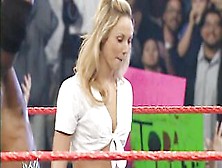 Wrestling Honey Stacy Keibler Shows Off Her Pants Widen Eagle