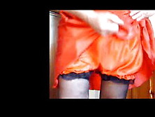 Playing With Myself In Red Satin Bloomers
