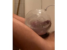 Pumping Dick And Eggs In A Bubble Bath