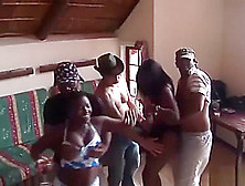 Wild African Party Fuck Orgy