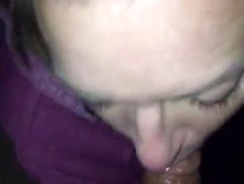 Drunk Cumslut Falls On Her Ass From Sucking Cock