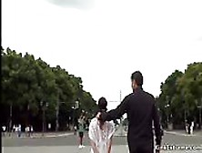 Hot Petite Disgraced And Caned In Public