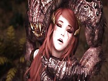 Excited Luna's Skyrim Monster Compilation Two Troll,  Insectoid,  Goblins