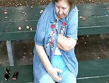 Granny Strips In Park